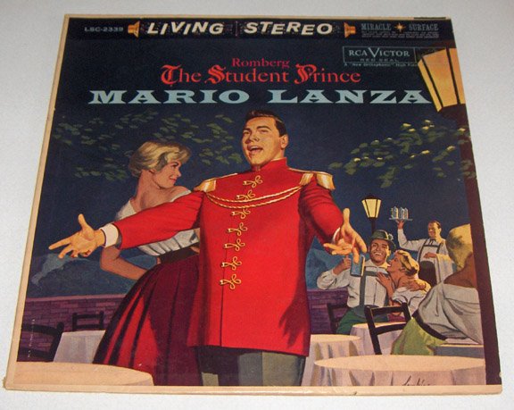 Mario Lanza Student Prince Living Stereo Record Album 1960
