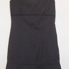 Elie Tahari Stretch Cotton Black Dress - Empire Waist, Princess Seams, Pleated - Size 0
