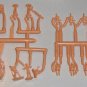 HO Scale Train Figures - Atlas Unpainted Figures, Noch Cemetery Plots & Life-Like Hogs NIP Set of 3