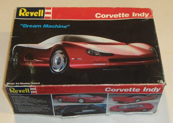 Revell 1:25 Corvette Indy "Dream Machine" Model Kit #7108 - 1989