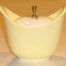 Vintage Taylor, Smith & Taylor Golden Button Yellow Flower Sugar Bowl with Lid