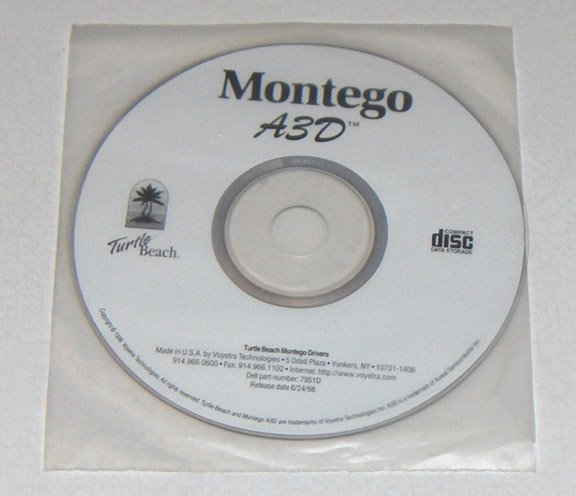 Vintage Software - 1998 Montego A3D Drivers for Dell by Voyetra Technologies Dell OEM