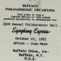 1983 Buffalo Philharmonic Orchestra 33rd Annual Ball Commemorative Plate - Limited Ed. Buffalo China