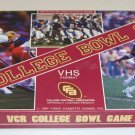 Vintage VCR College Bowl Game - College Football Assoc. 1987