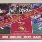 Vintage VCR College Bowl Game - College Football Assoc. 1987