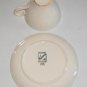 Vintage Harkerware Springtime Cup & Saucer (no flowers) Set of 3