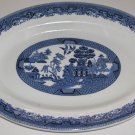 Large Blue Willow Platter Buffalo Pottery 1927