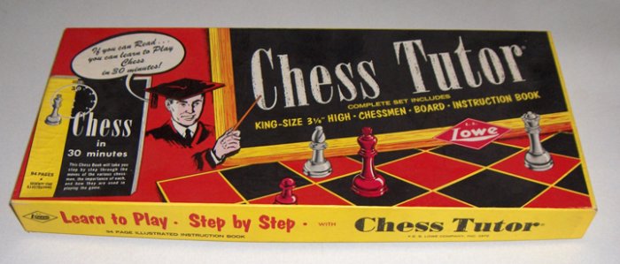 Vintage Chess Tutor #134 by E. S. Lowe Co. 1972