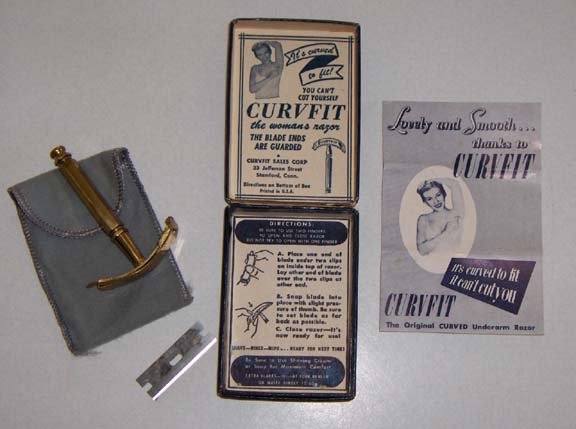Vintage CURVFIT The Womans Razor, box, blade
