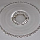 Vintage Imperial Glass Candlewick Footed Underplate - 7 3/4"