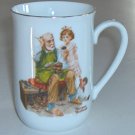 Vintage 1982 Norman Rockwell Museum Porcelain Mug "The Cobbler"