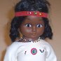 Vintage Native American Indian Vinyl Doll - Hong Kong 1960s