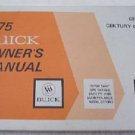 1975 Buick Century Regal Century Custom Owner's Manual