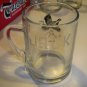 Vintage Federal Glass Game Bird Tankard Mug Set - Engraved Evelyn Jack Walter - MIB