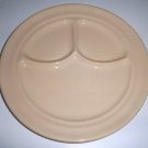 Vintage Buffalo China Cafe Restaurant Ware Tan Divided Grill Dinnerplate - Set of 2