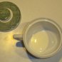 Royal USA Green Old Curiosity Sugar Bowl w/ Lid - Hinges