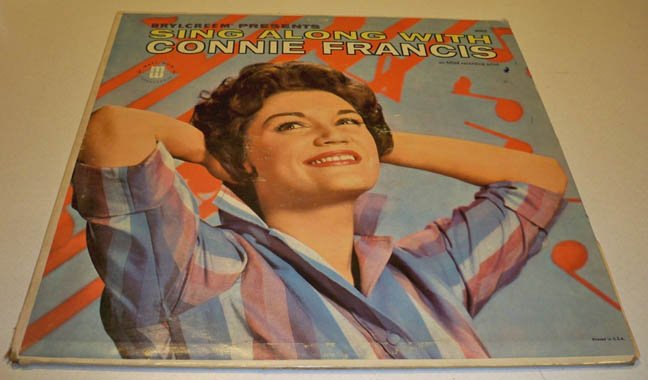 Vintage Brylcreem presents Sing Along With Connie Francis 33LP