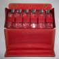Vintage Crouch & Fitzgerald Travel Case #3846 with 6 Bottles Set of 2