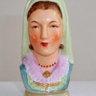 Vintage 22kt Woman Head Vase MIJ