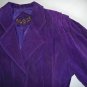 Vintage Global Identity G-III Leather - Womens Royal Purple Suede Jacket Size M