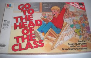 Vintage 1986 50th Anniv. Milton Bradley Go to the Head of the Class Board Game