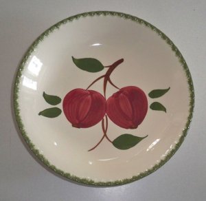 Vintage Blue Ridge Handpainted Quaker Apple Soup Bowl Set of 2