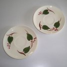 Vintage Blue Ridge Handpainted Stanhome Ivy Saucer (no cup) Set of 2