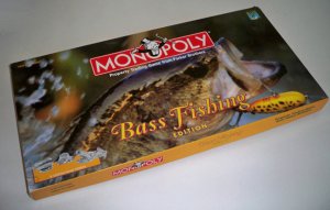 Vintage Hasbro Bass Fishing Edition Monopoly Board Game