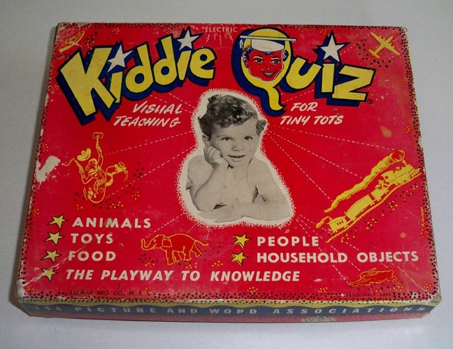 Vintage Kiddie Quiz - Electric Visual Teaching for Tiny Tots Game circa 1950s