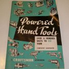 Vintage 1956 Powered Hand Tools A Craftsman Handbook
