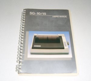 Star SG-10/15 Printer Users Manual - 1984