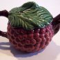 Andrea by Sadek Jay Willfred Majolica Teapot - Grape
