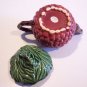 Andrea by Sadek Jay Willfred Majolica Teapot - Grape