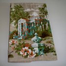 Vintage Parisian Linens Tea Towel Southern Plantation Steamboat Scene