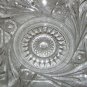 Vintage EAPG U.S. Glass Slewed Horseshoe Flared Punch Bowl, 12 Punch Cups & Glass Ladle
