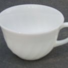 Vintage 1950s Fire King Swirl Anchor White Cup (no saucer) Set of 3