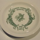 Vintage Buffalo China 1971 Amherst Symphony Orchestra Commemorative Plate