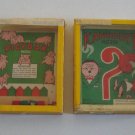 Vintage R. Journet Series of Popular Puzzles Kanuduit Puzzle & The Pigybak Puzzle