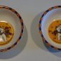 Souvenir Carnaval de Quebec Melamine Cereal or Dessert Bowl Set of 2