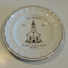 Vintage 1987 St. Paul's Lutheran Church Blossom, NY 125th Anniversary Plate