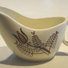 Vintage Royal USA Tanglewood Brown Gravy Boat and Underplate