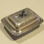 Vintage Silver Plated Oneida Ltd Small Covered Butter Dish