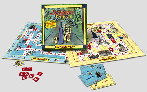 Vintage 1999 USAopoly Madeline Scrabble Junior Game