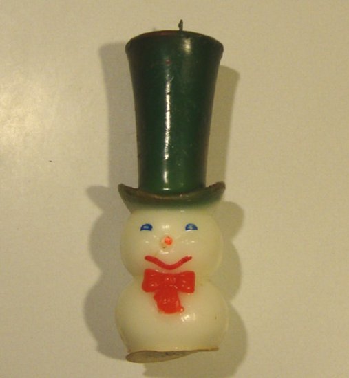 Vintage Suni 8" Christmas Snowman Candle