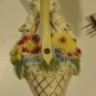 Vintage 1940s Single Kitchen Light Fixture Sconce - Plastic & Ceramic