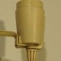 Vintage 1940s Single Kitchen Light Fixture Sconce - Plastic & Ceramic