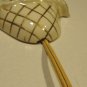Vintage 1940s Single Kitchen Light Fixture Sconce - Plastic & Ceramic