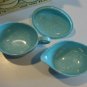 Vintage 1950s Intl Molded Plastics Melmac Blue Speckled Creamer & Sugar Bowl with Lid MIB