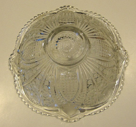 Vintage EAPG McKee The Concord Clear Punch Bowl