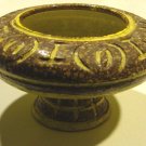 Italian Abstract Art Studio Pottery Footed Pedestal Console Bowl
